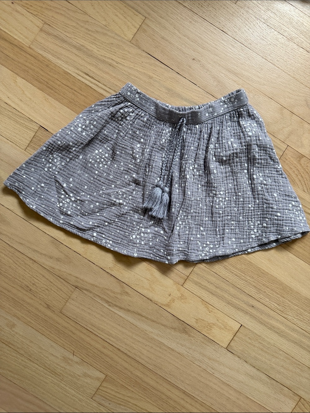 Rylee + cru Gray Gauze Tassel Mini Skirt - Gray